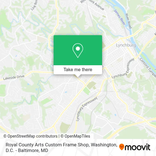 Royal County Arts Custom Frame Shop map