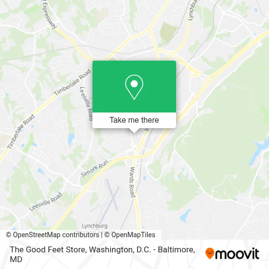 The Good Feet Store map