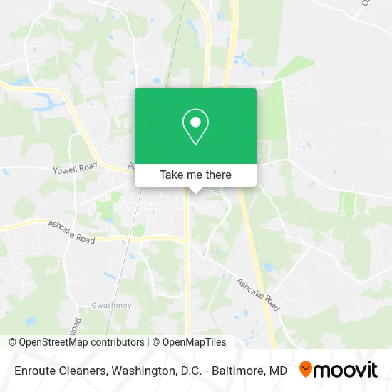 Enroute Cleaners map