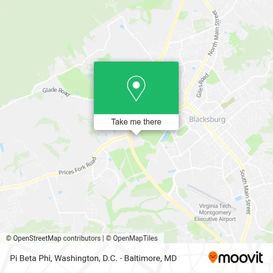 Pi Beta Phi map
