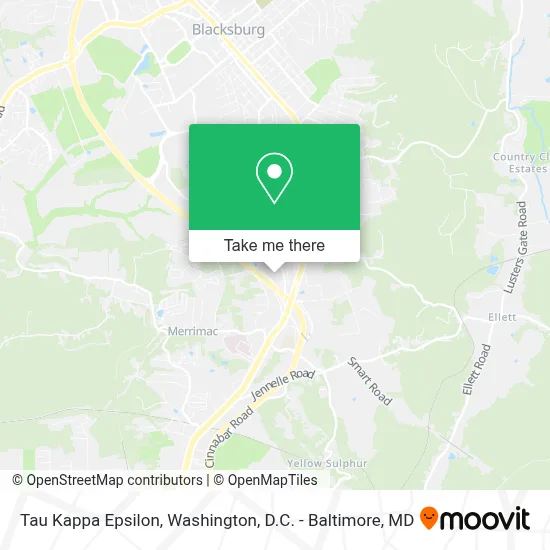 Tau Kappa Epsilon map