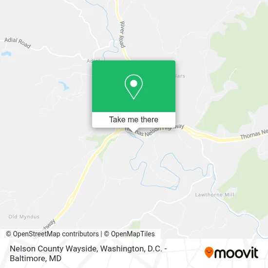 Nelson County Wayside map