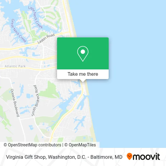 Virginia Gift Shop map