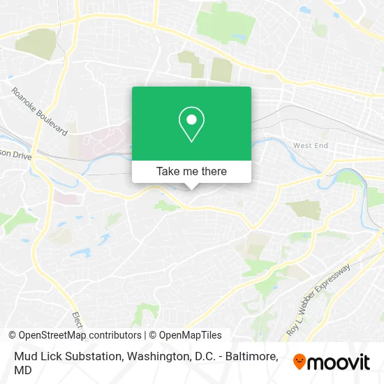 Mud Lick Substation map