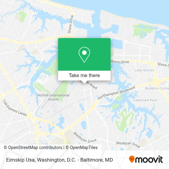 Eimskip Usa map