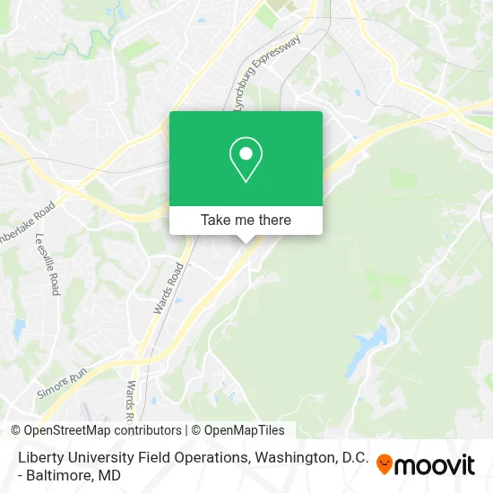 Liberty University Field Operations map