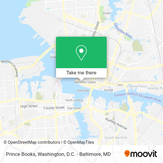 Prince Books map