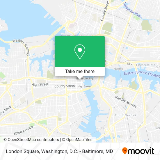 London Square map