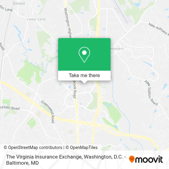 The Virginia Insurance Exchange map
