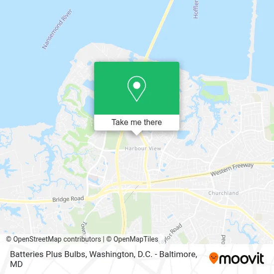Batteries Plus Bulbs map