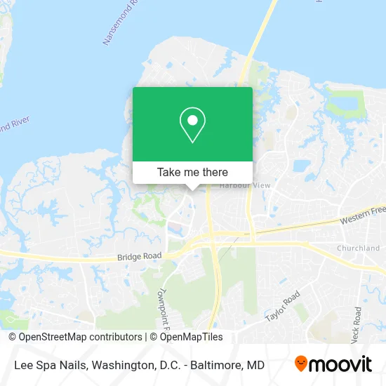 Lee Spa Nails map