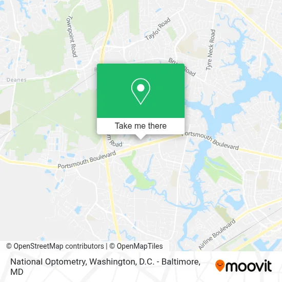 National Optometry map