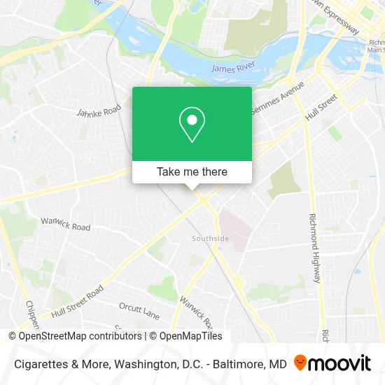 Cigarettes & More map