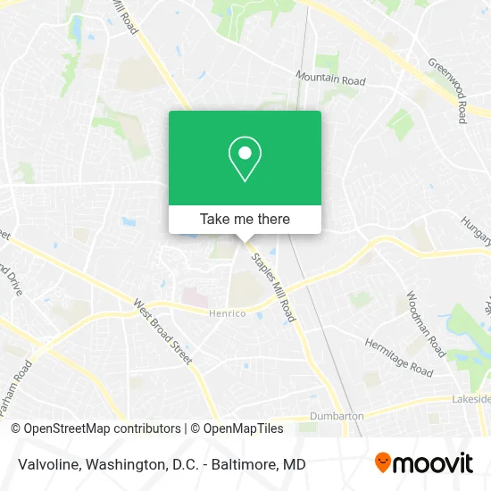Valvoline map