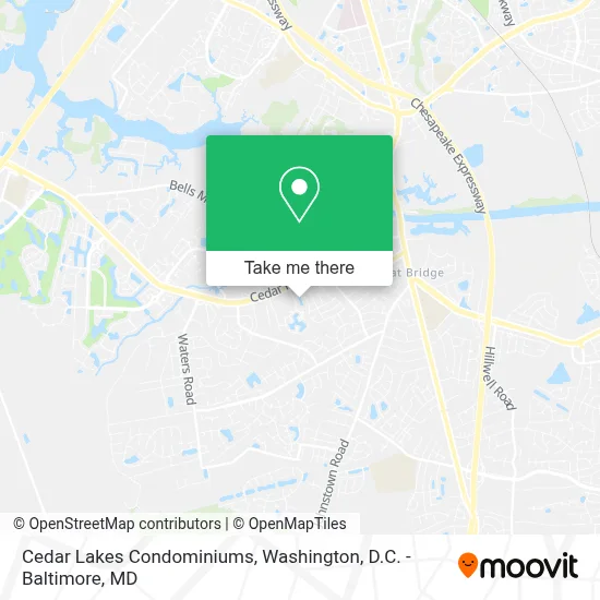 Cedar Lakes Condominiums map
