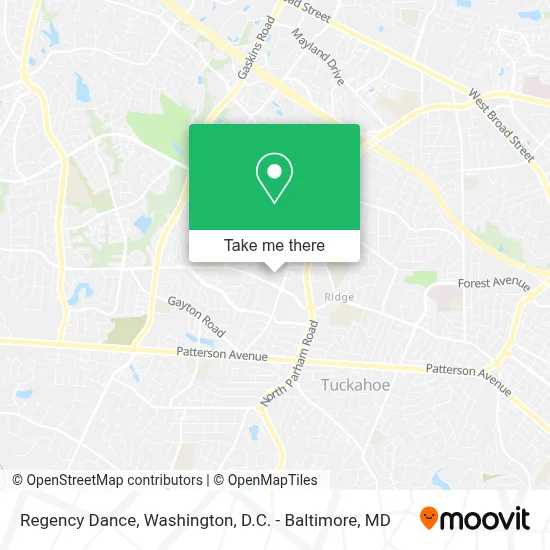 Regency Dance map