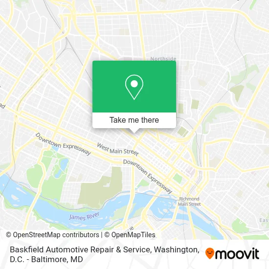 Baskfield Automotive Repair & Service map