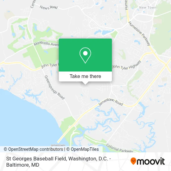 St Georges Baseball Field map