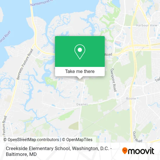 Creekside Elementary School map