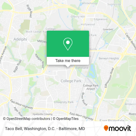 Taco Bell map