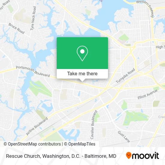 Rescue Church map