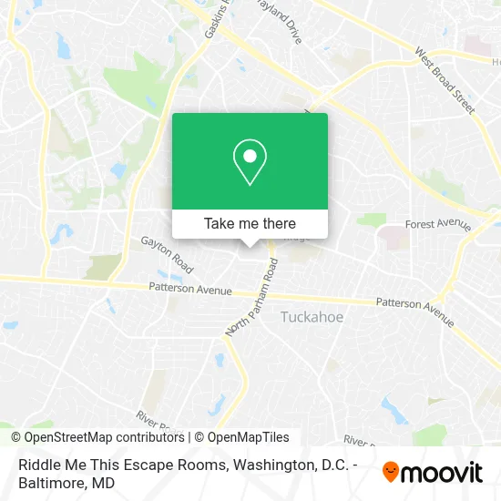 Riddle Me This Escape Rooms map