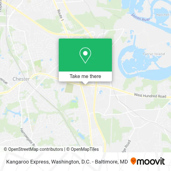 Kangaroo Express map