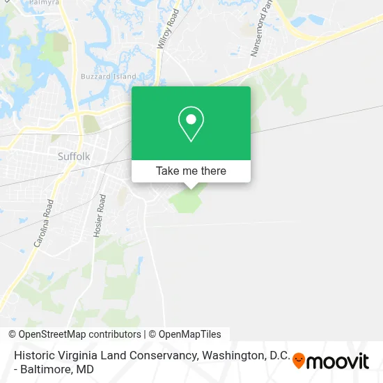 Historic Virginia Land Conservancy map