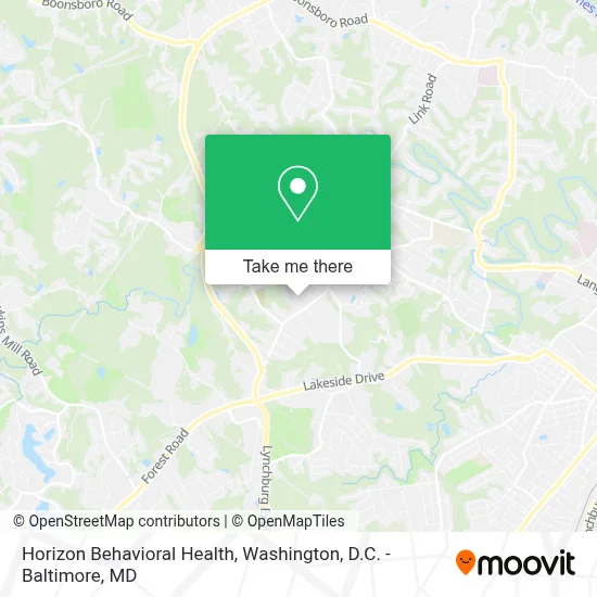 Horizon Behavioral Health map