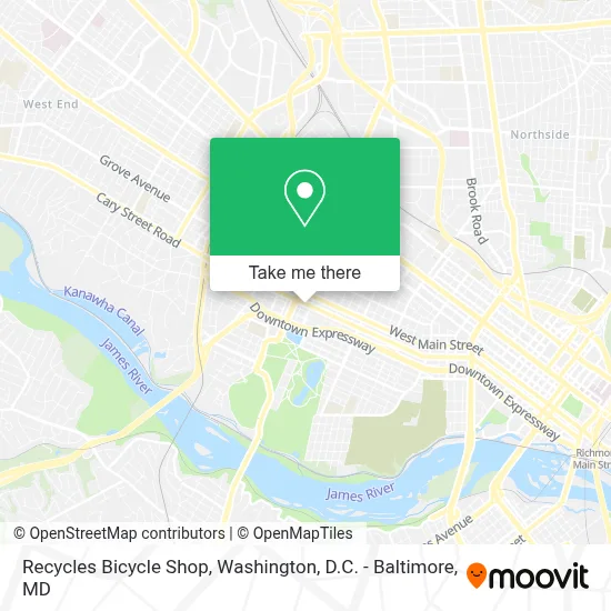 Recycles Bicycle Shop map