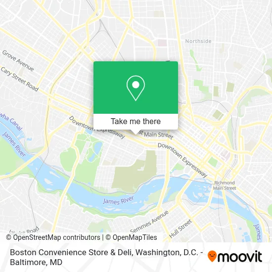 Boston Convenience Store & Deli map