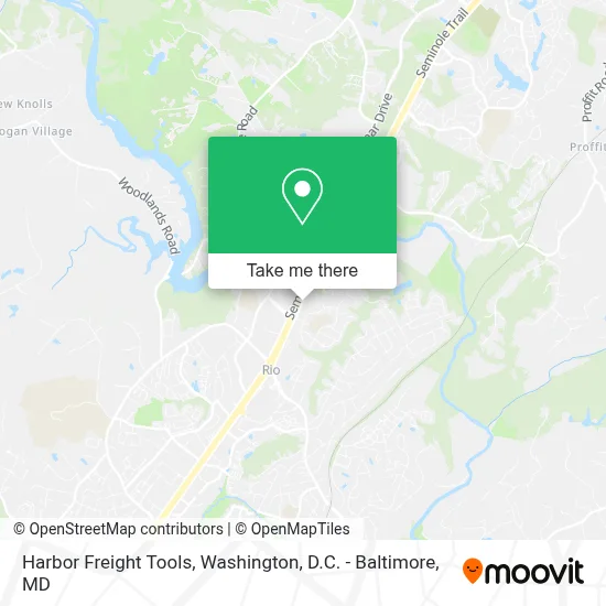 Harbor Freight Tools map