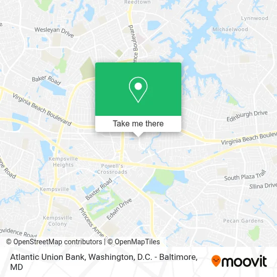 Atlantic Union Bank map