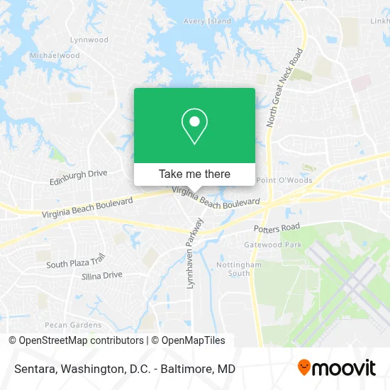 Sentara map