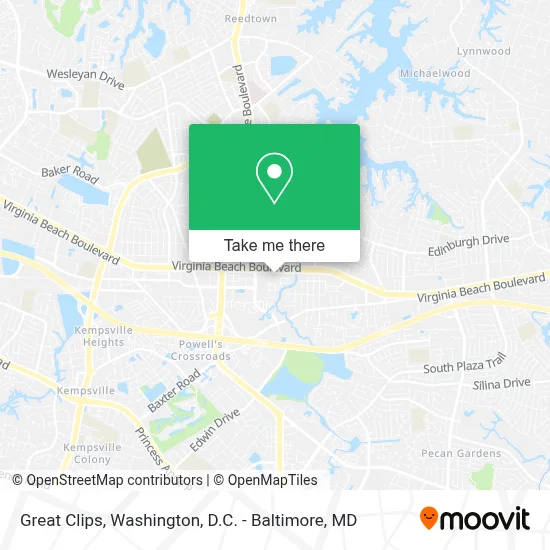 Great Clips map