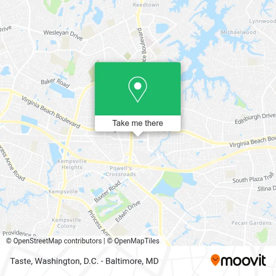 Taste map