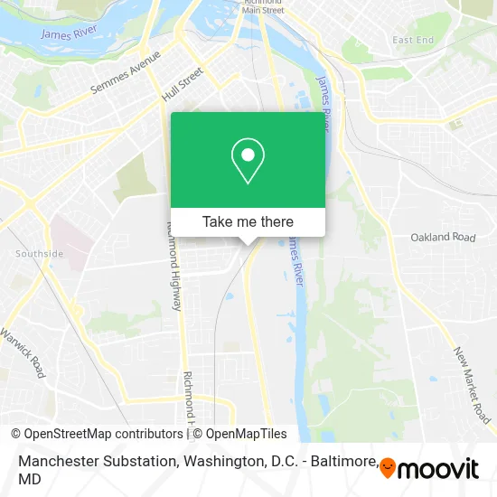 Manchester Substation map