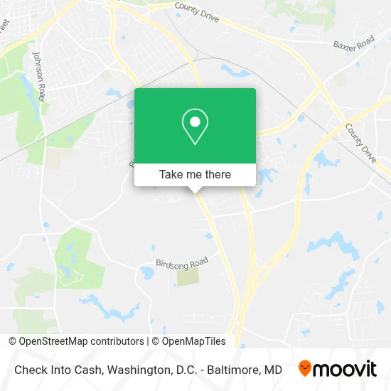 Check Into Cash map