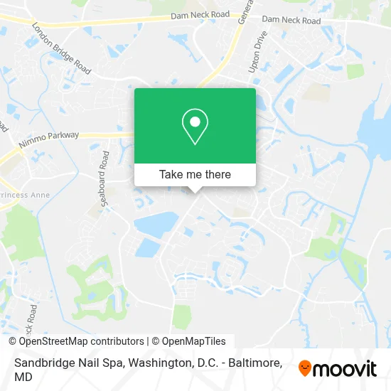 Sandbridge Nail Spa map