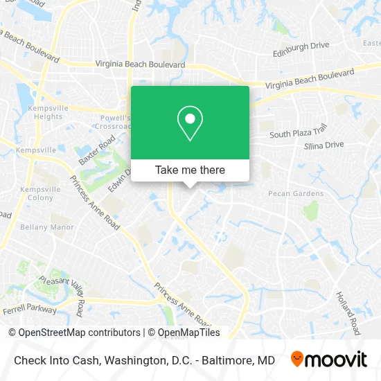 Check Into Cash map