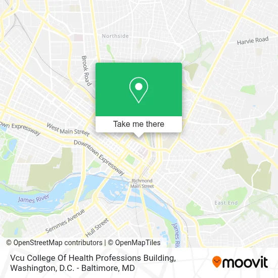 Vcu College Of Health Professions Building map