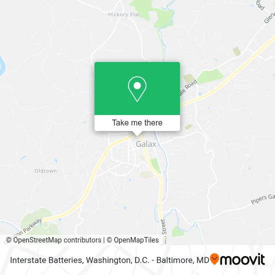 Interstate Batteries map