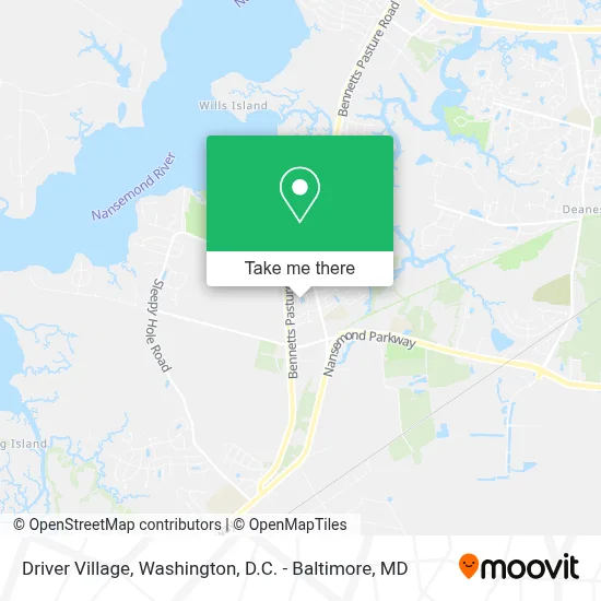 Driver Village map