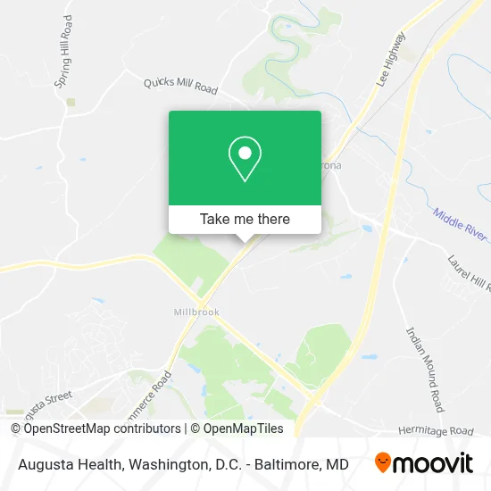 Augusta Health map