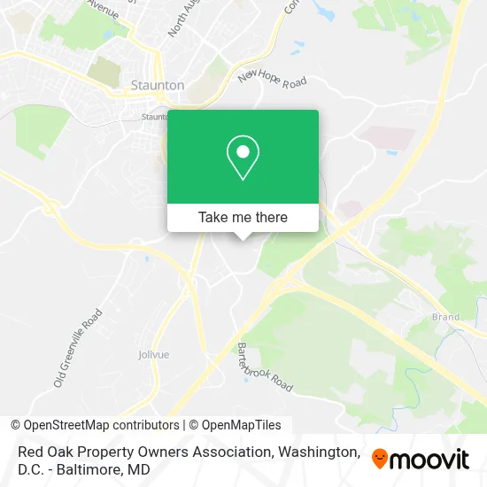 Red Oak Property Owners Association map