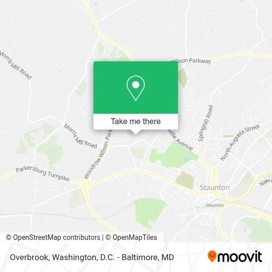 Overbrook map