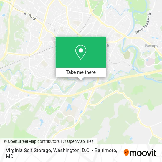 Virginia Self Storage map