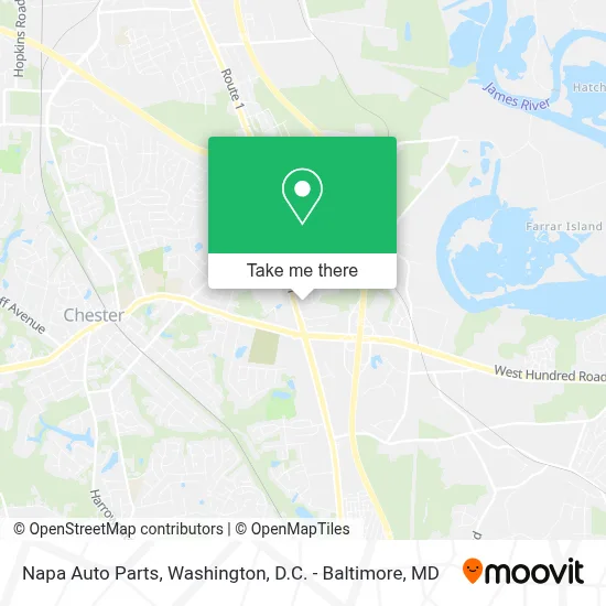 Napa Auto Parts map
