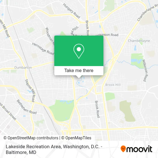 Lakeside Recreation Area map