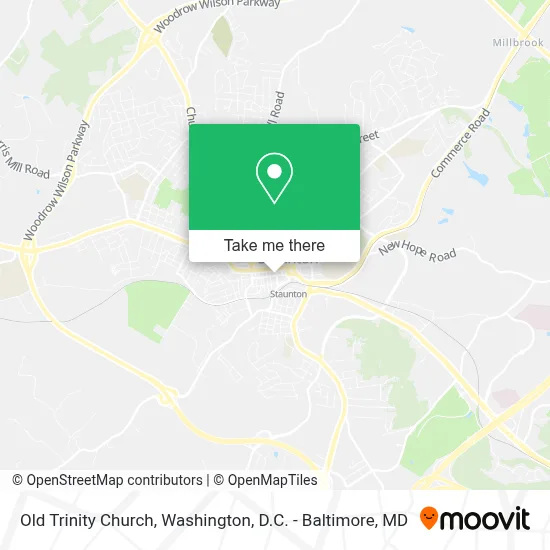 Old Trinity Church map